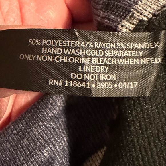 NWT Lane Bryant black and gray leggings size E/F - Picture 6 of 7